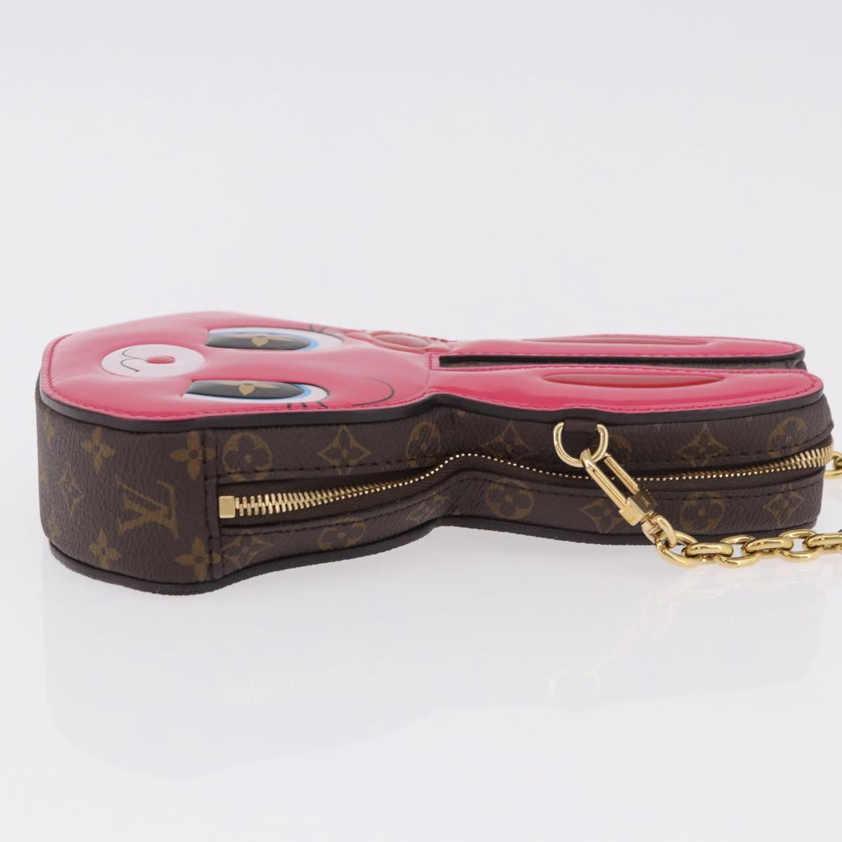 LOUIS VUITTON Monogram Wallet On Chain Rabbit Bag Rose M11452 LV Auth 184890SM