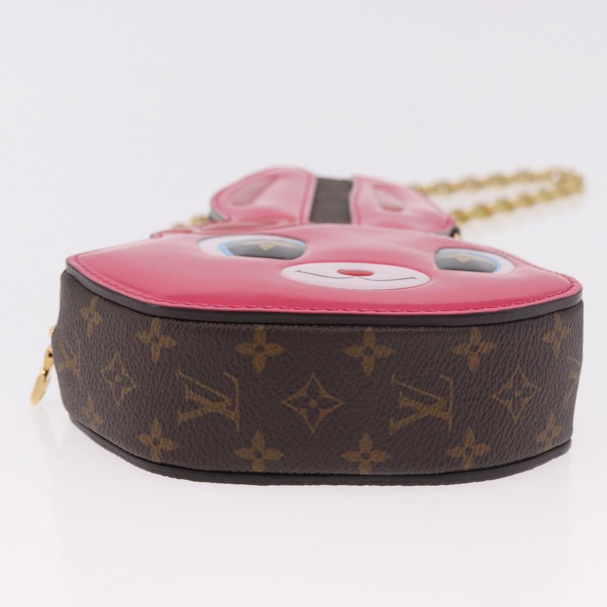 LOUIS VUITTON Monogram Wallet On Chain Rabbit Bag Rose M11452 LV Auth 184890SM
