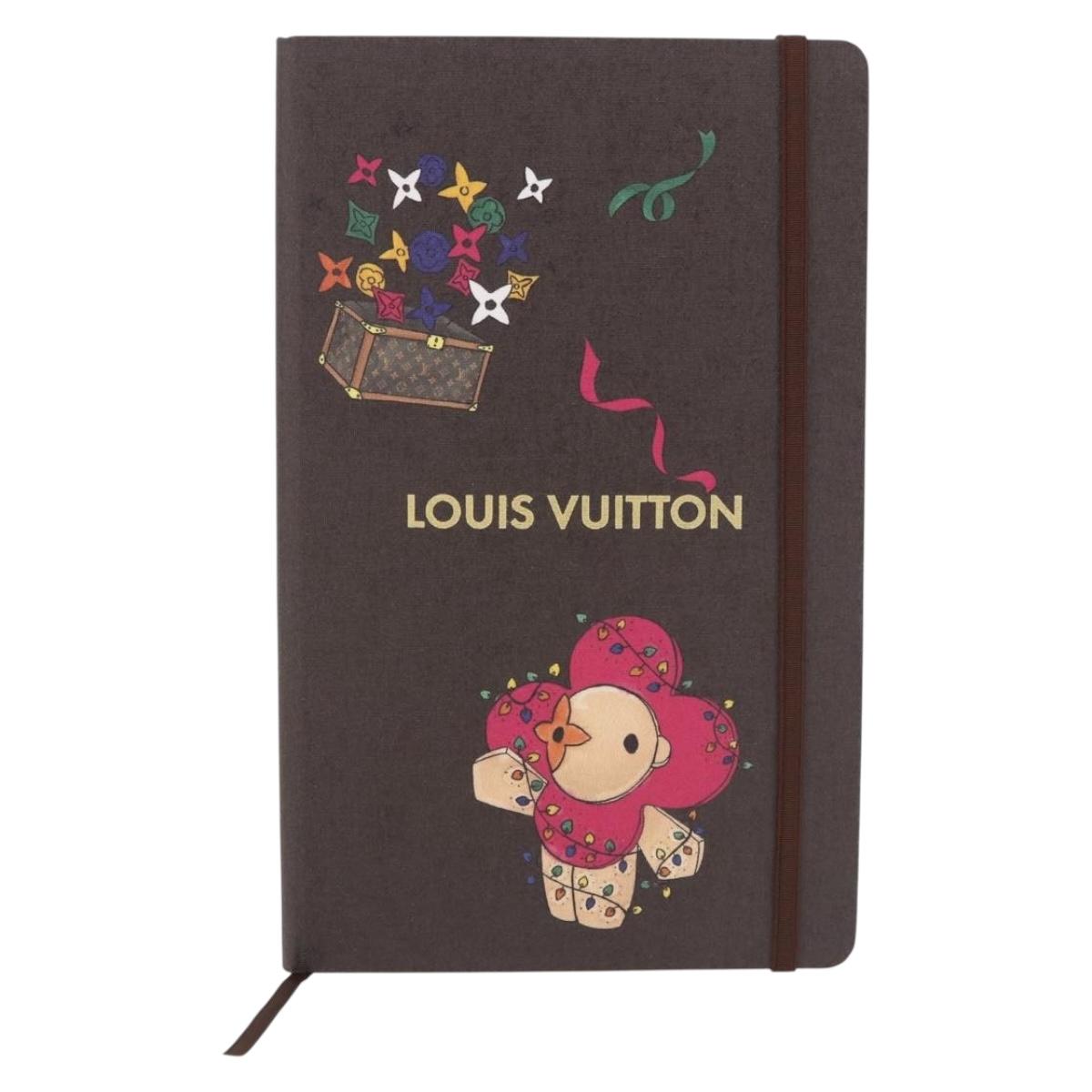 LOUIS VUITTON Monogram Vivienne Notebook MM Jane & Sticker GI1485 Auth 184901M