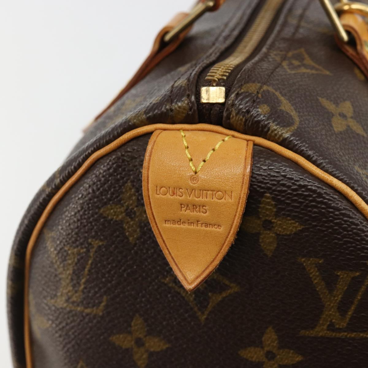 LOUIS VUITTON Monogram Speedy 25 Hand Bag M41528 LV Auth 184910V
