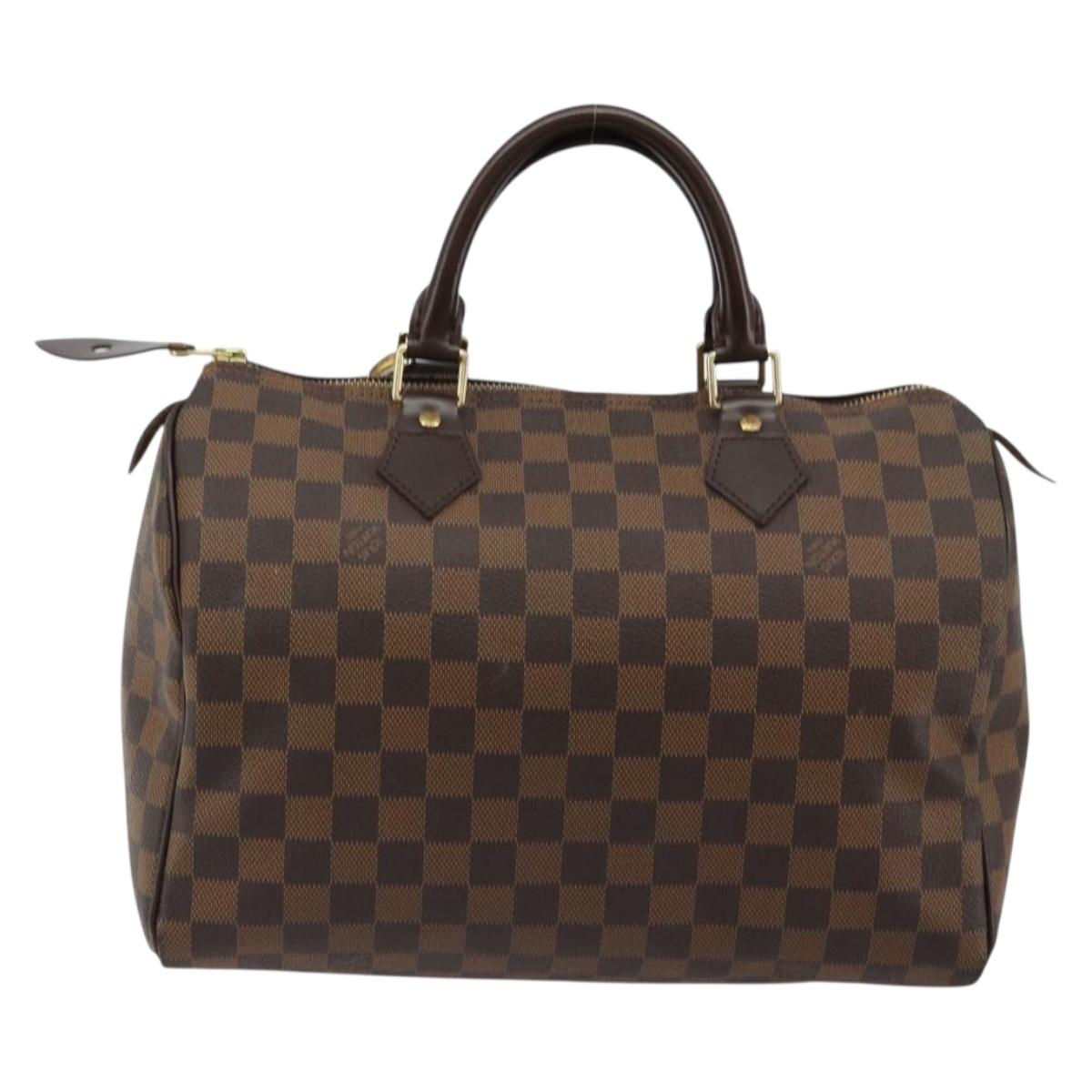 LOUIS VUITTON Damier Ebene Speedy 30 Hand Bag N41364 LV Auth 184917SAV