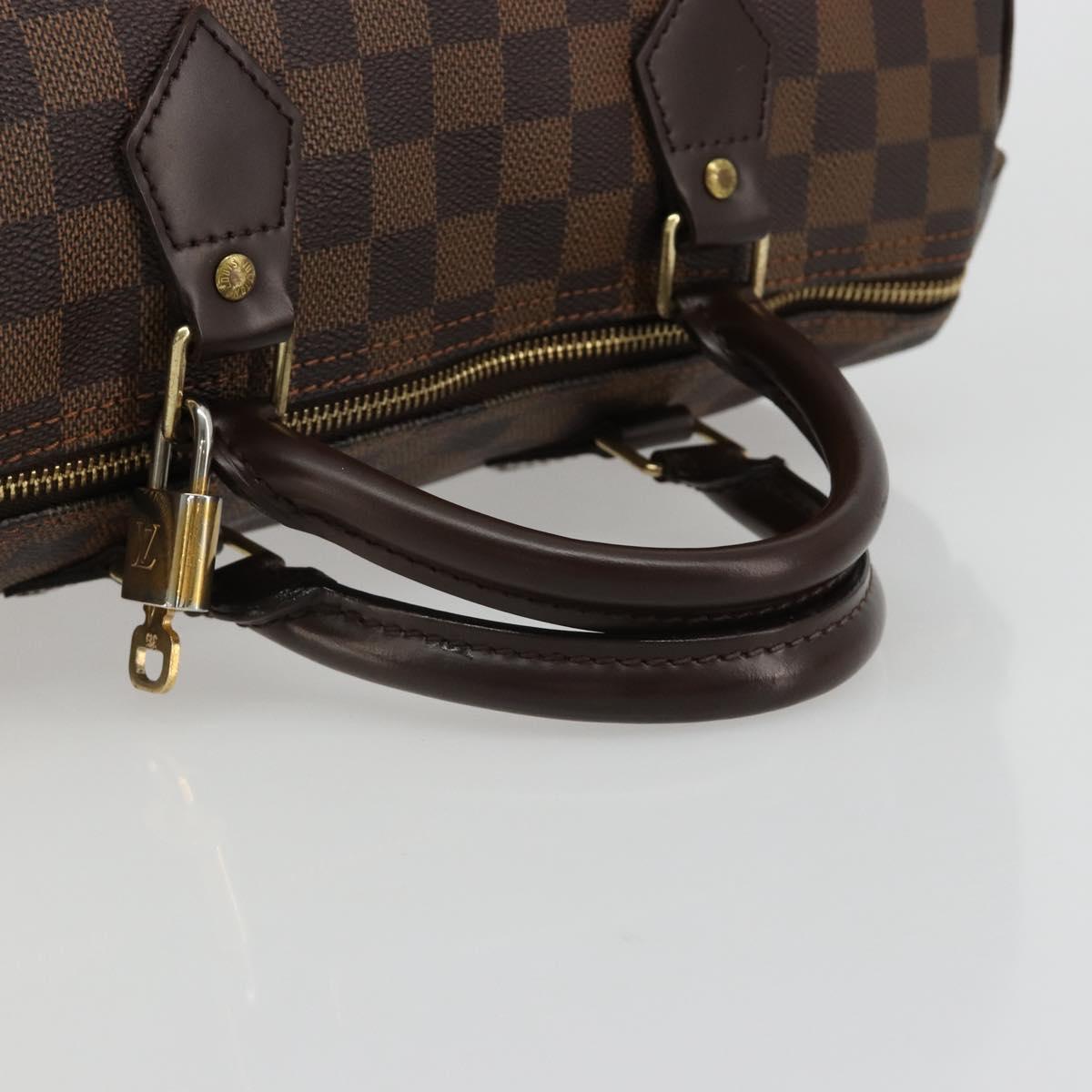 LOUIS VUITTON Damier Ebene Speedy 30 Hand Bag N41364 LV Auth 184917SAV