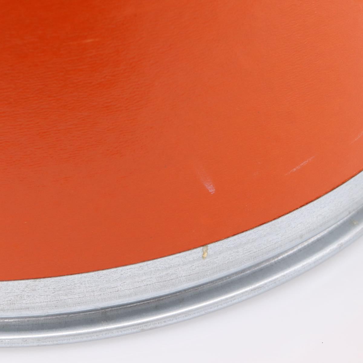 HERMES Saddle Box metal Orange 800108E Auth 184918M