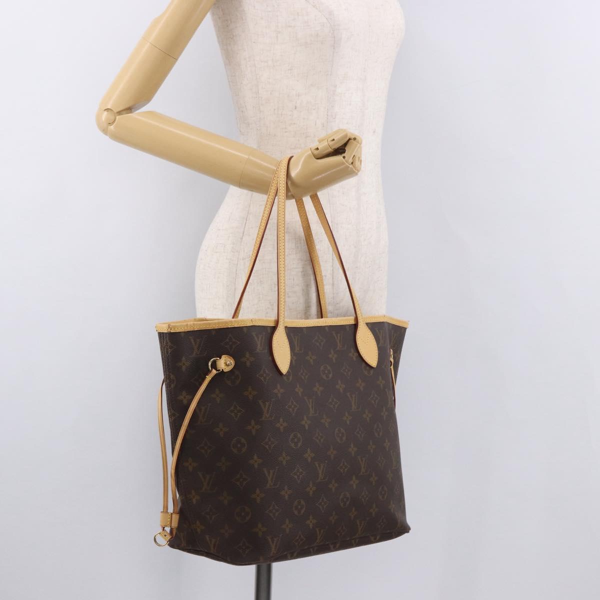 LOUIS VUITTON Monogram Neverfull MM Tote Bag M40156 LV Auth 184923A