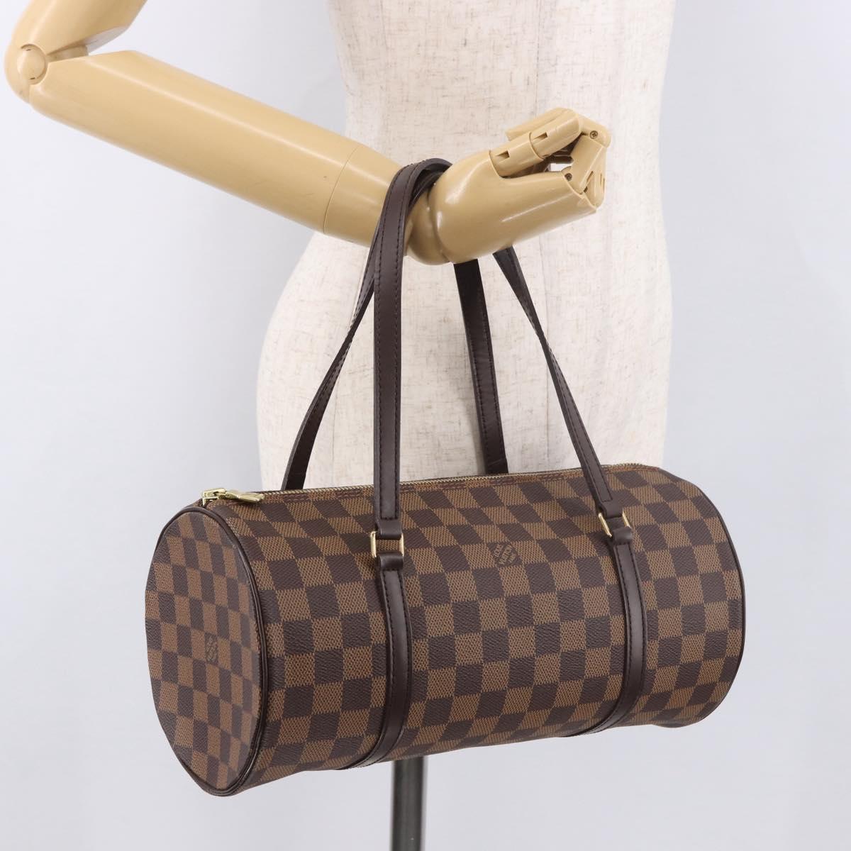 LOUIS VUITTON Damier Ebene Papillon 30 Hand Bag N51303 LV Auth 184940V