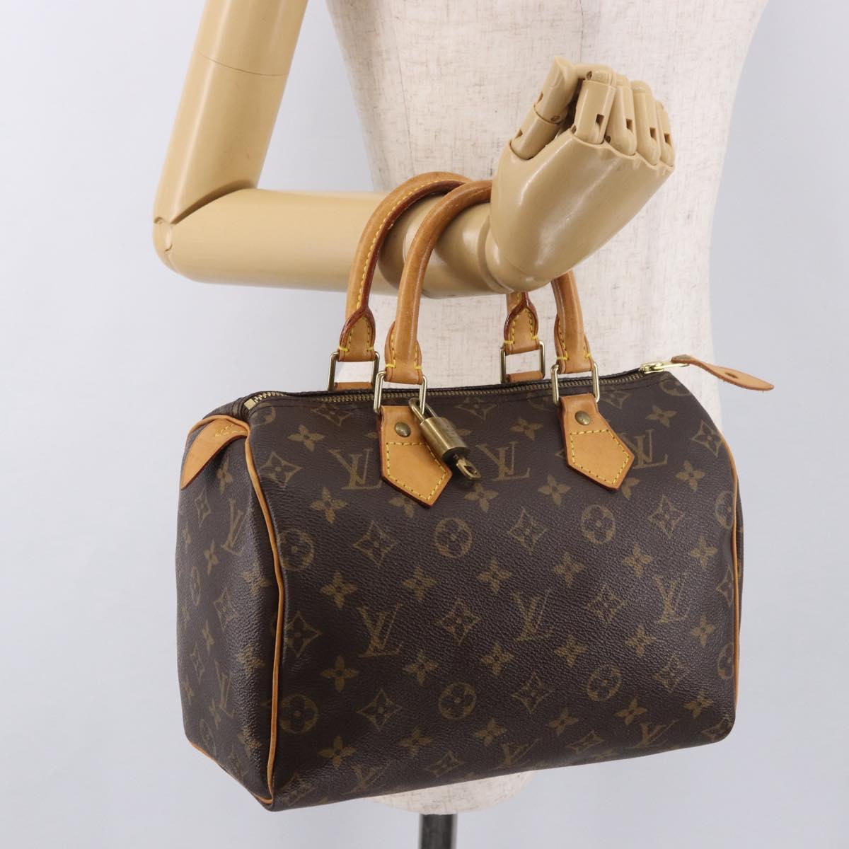 LOUIS VUITTON Monogram Speedy 25 Hand Bag M41528 LV Auth 184944SAV