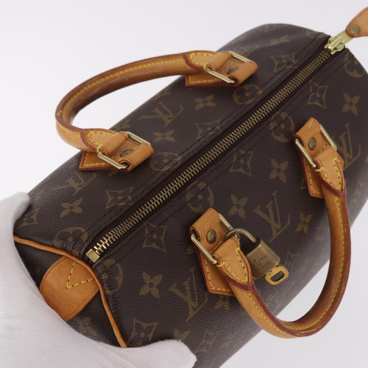 LOUIS VUITTON Monogram Speedy 25 Hand Bag M41528 LV Auth 184944SAV