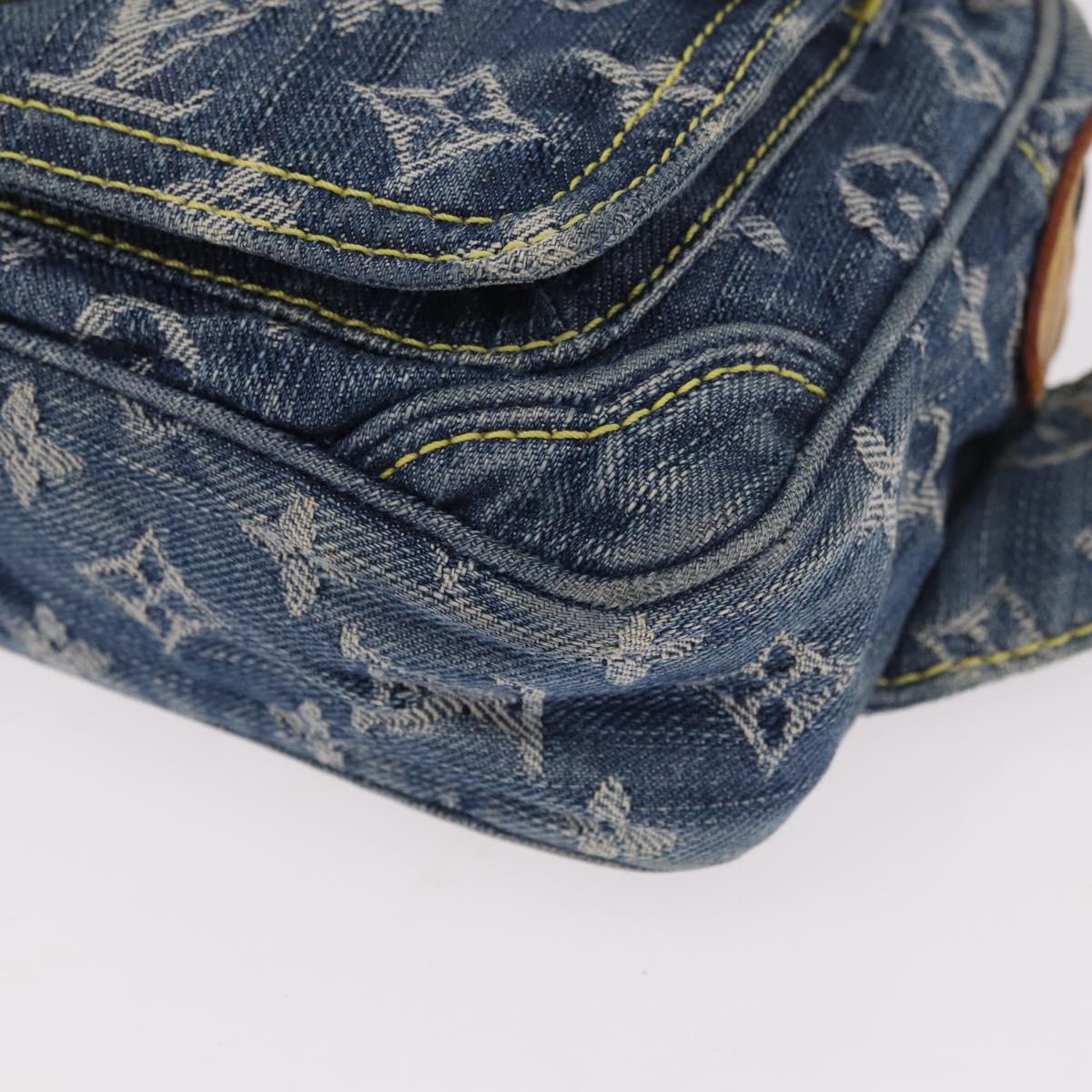 LOUIS VUITTON Monogram Denim Bum Bag Body Bag Blue M95347 LV Auth 184945SAV