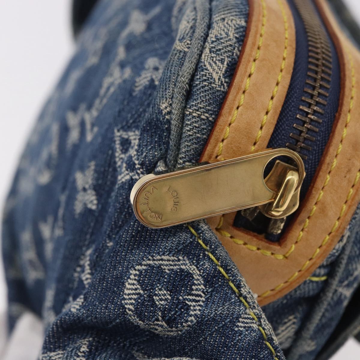 LOUIS VUITTON Monogram Denim Bum Bag Body Bag Blue M95347 LV Auth 184945SAV