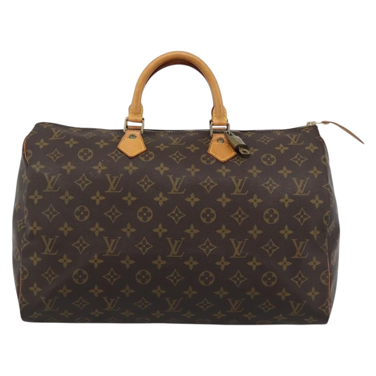 LOUIS VUITTON Monogram Speedy 40 Hand Bag M41522 LV Auth 184948V