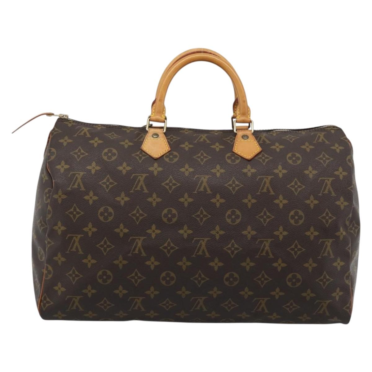 LOUIS VUITTON Monogram Speedy 40 Hand Bag M41522 LV Auth 184948V