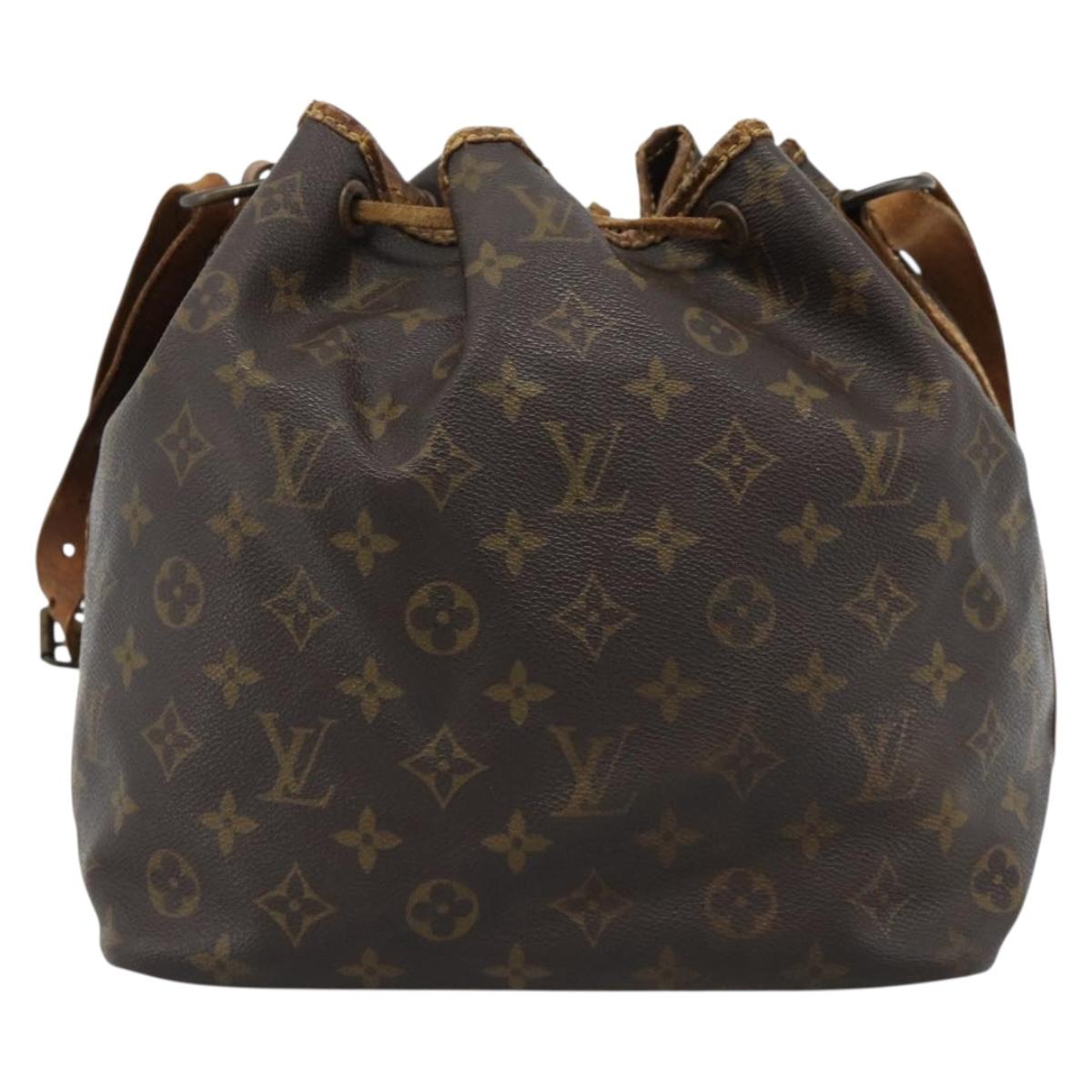 LOUIS VUITTON Monogram Petit Noe Shoulder Bag M42226 LV Auth 184951