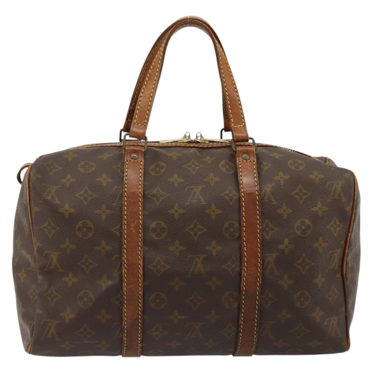 LOUIS VUITTON Monogram Sac Souple 35 Boston Bag M41626 LV Auth 184953
