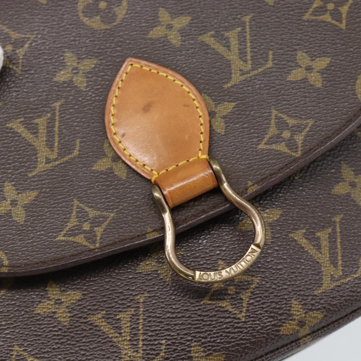 LOUIS VUITTON Monogram Saint Cloud MM Shoulder Bag M51243 LV Auth 184954A