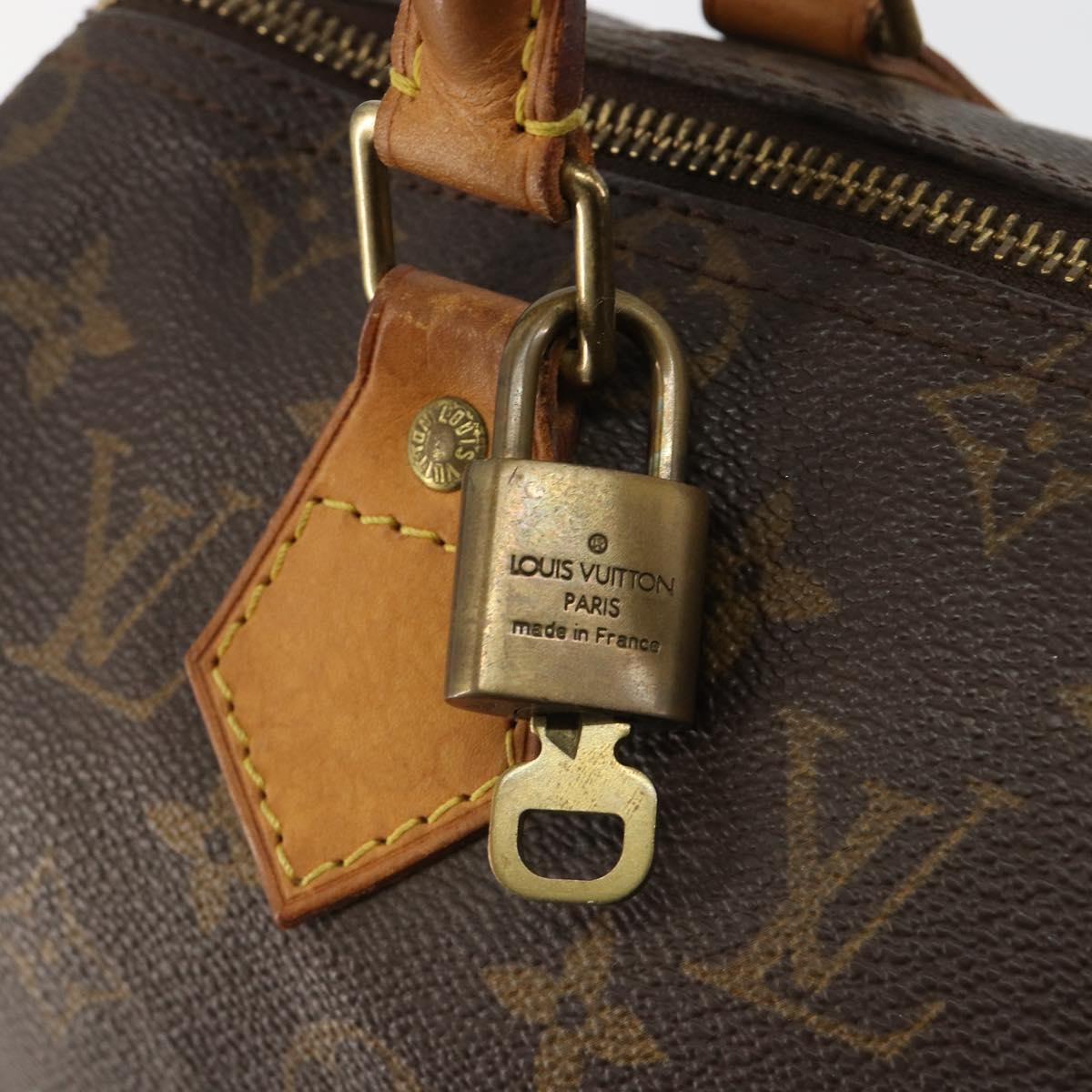 LOUIS VUITTON Monogram Speedy 25 Hand Bag M41528 LV Auth 184955V