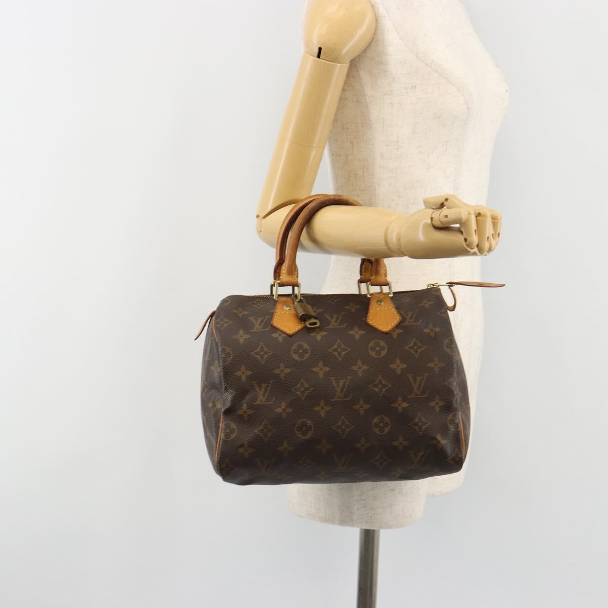 LOUIS VUITTON Monogram Speedy 25 Hand Bag M41528 LV Auth 184955V