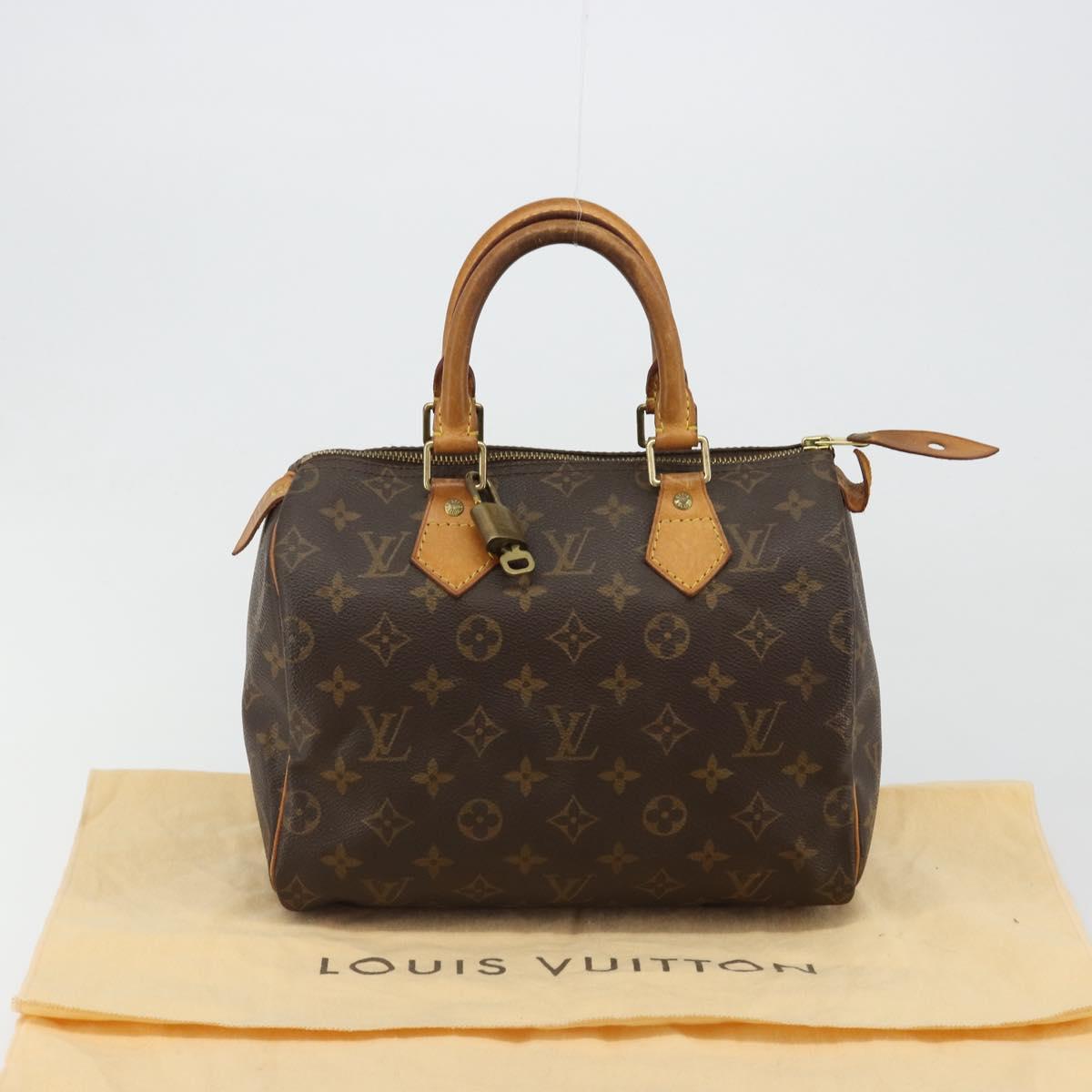 LOUIS VUITTON Monogram Speedy 25 Hand Bag M41528 LV Auth 184955V