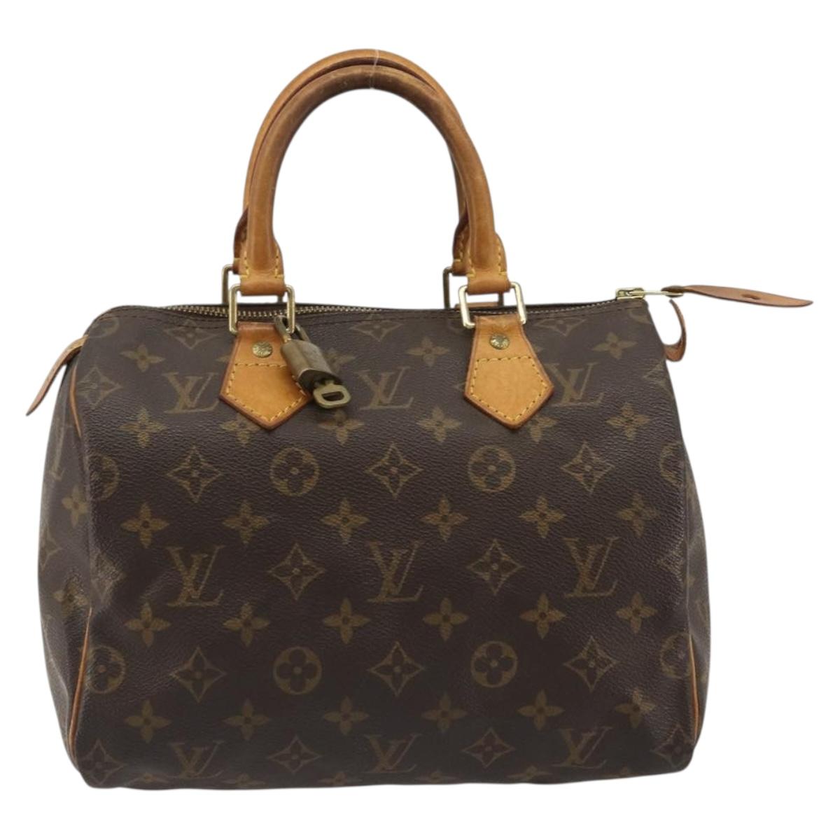 LOUIS VUITTON Monogram Speedy 25 Hand Bag M41528 LV Auth 184955V
