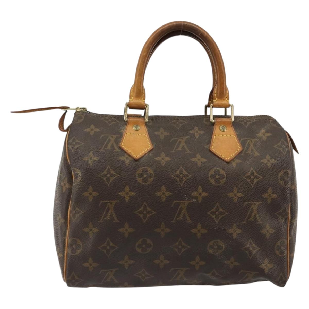 LOUIS VUITTON Monogram Speedy 25 Hand Bag M41528 LV Auth 184955V