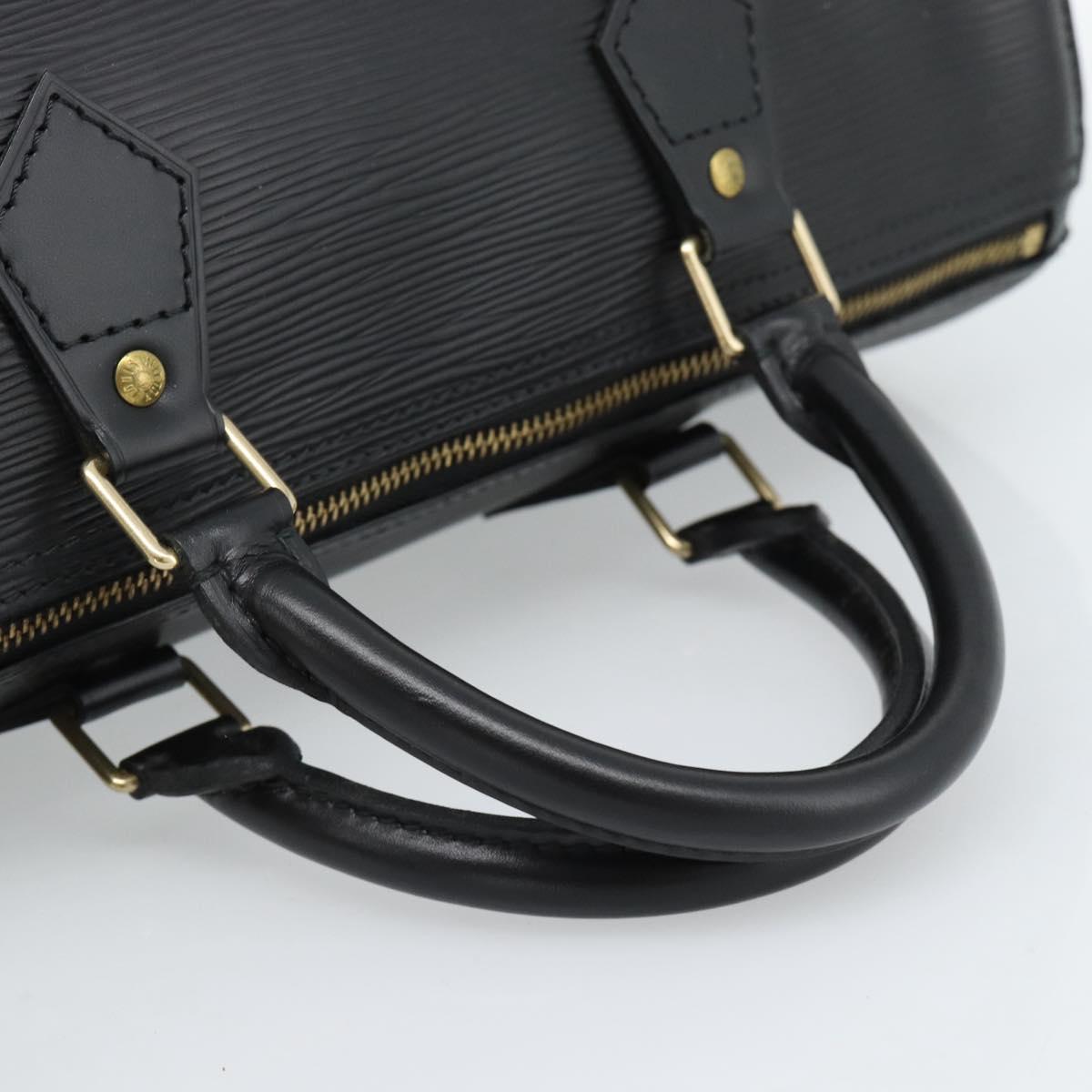 LOUIS VUITTON Epi Speedy 30 Hand Bag Noir Black M43002 LV Auth 184956V