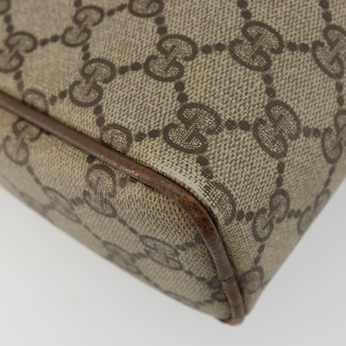 GUCCI GG Supreme Shoulder Bag PVC Beige Gold 007 115 0014 Auth 184965