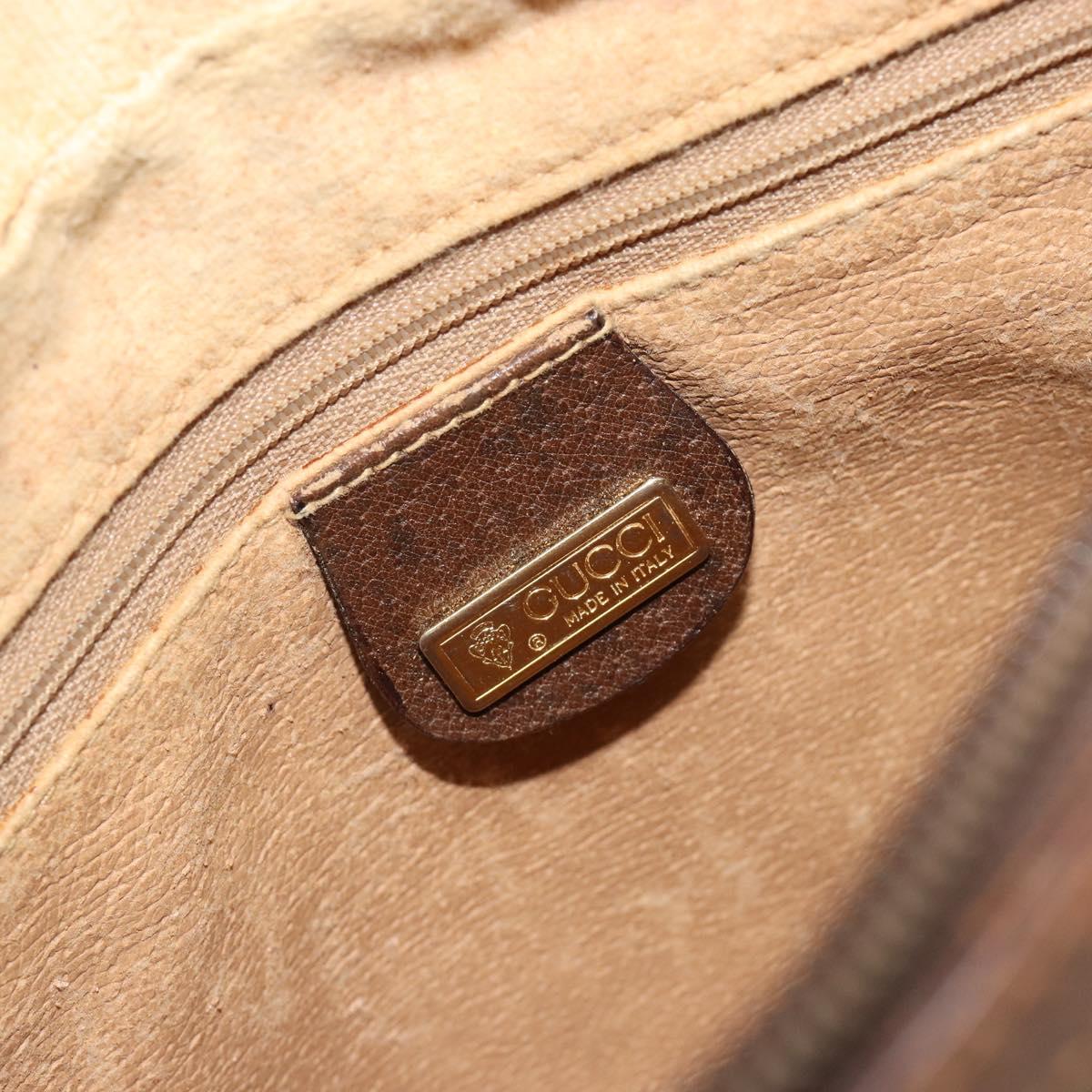 GUCCI GG Supreme Shoulder Bag PVC Beige Gold 007 115 0014 Auth 184965