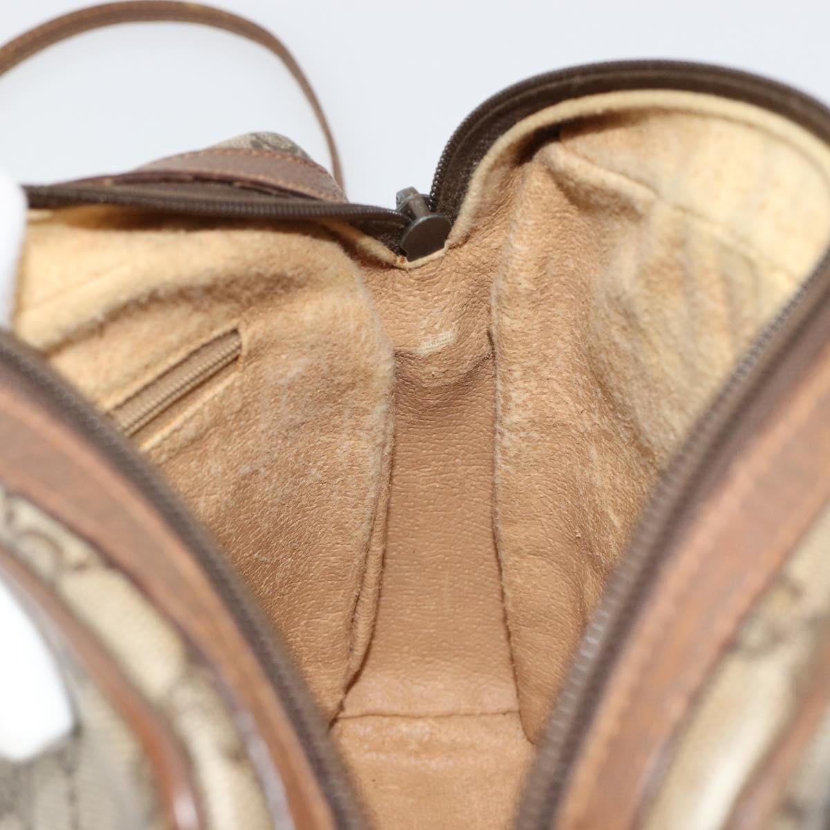 GUCCI GG Supreme Shoulder Bag PVC Beige Gold 007 115 0014 Auth 184965