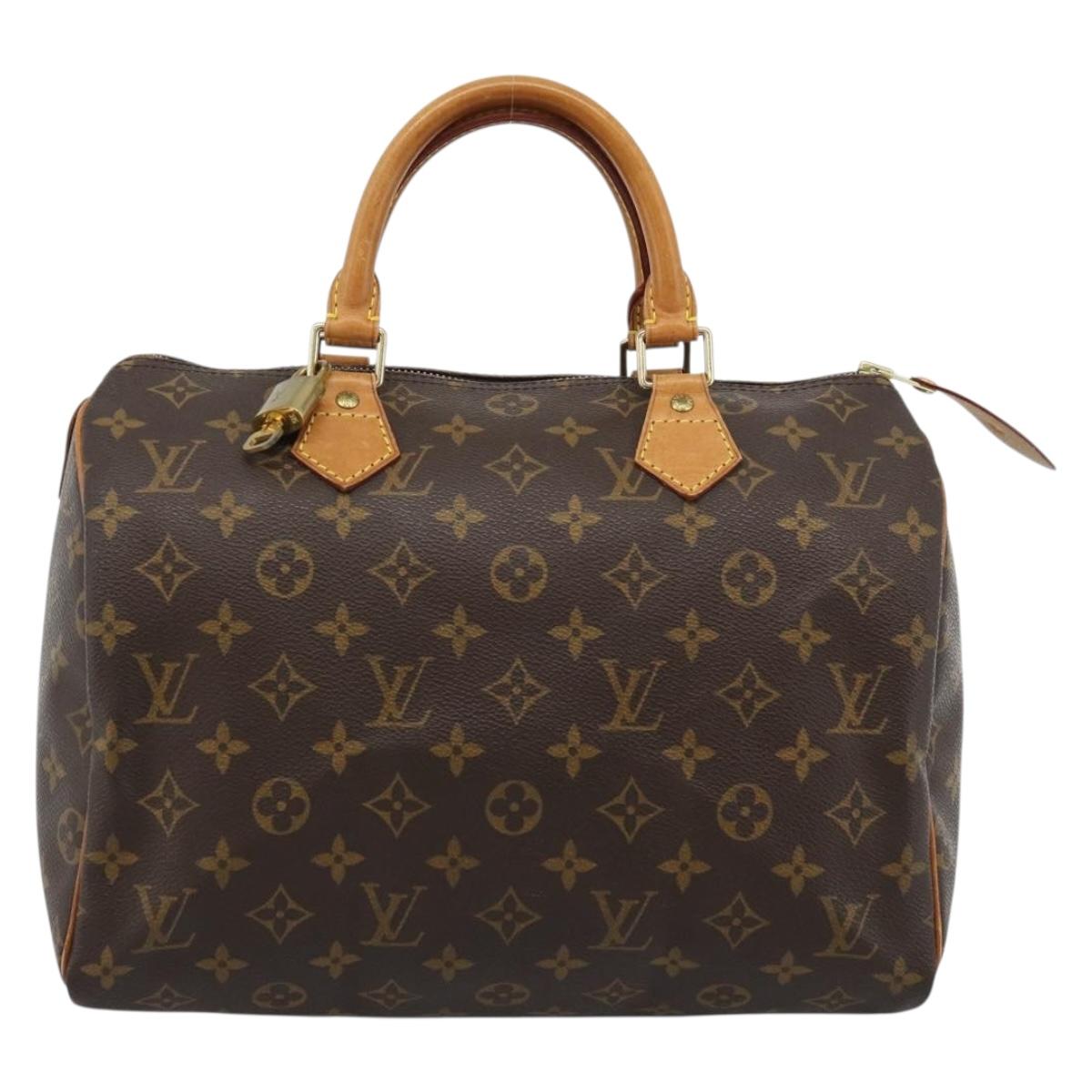 LOUIS VUITTON Monogram Speedy 30 Hand Bag M41526 LV Auth 184966V