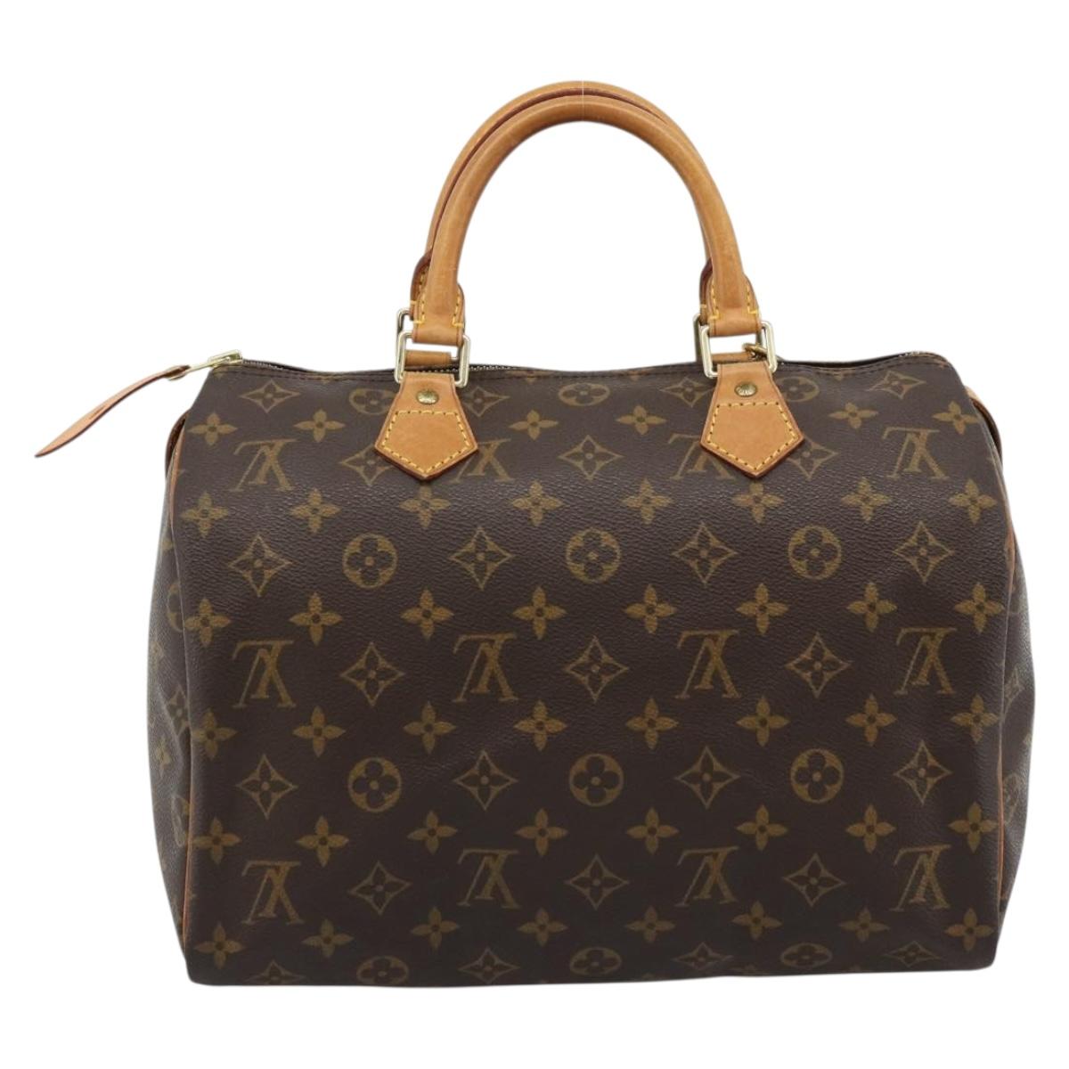 LOUIS VUITTON Monogram Speedy 30 Hand Bag M41526 LV Auth 184966V
