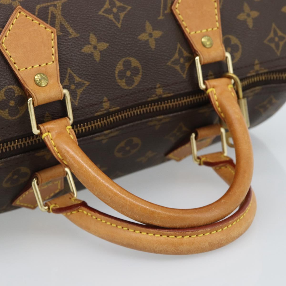 LOUIS VUITTON Monogram Speedy 30 Hand Bag M41526 LV Auth 184966V