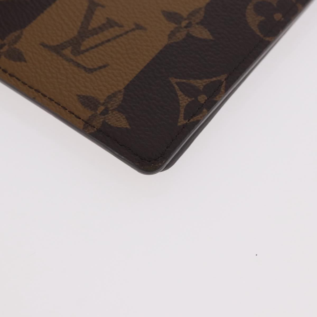 LOUIS VUITTON Monogram Stripe NIGO Quverture Carnet Brown GI0720 LV Auth 184969M