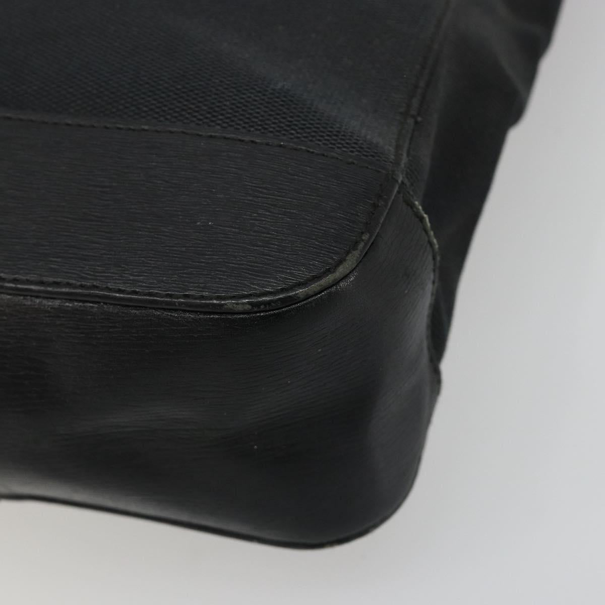 GUCCI Tote Bag Canvas Black Gold 002 1109 Auth 184982