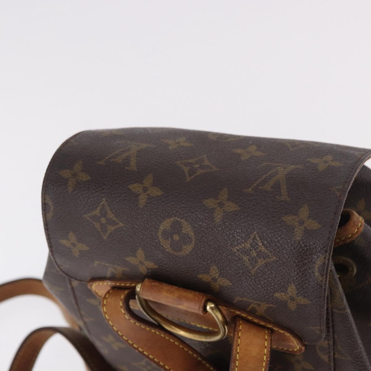 LOUIS VUITTON Monogram Montsouris MM Backpack M51136 LV Auth 184993