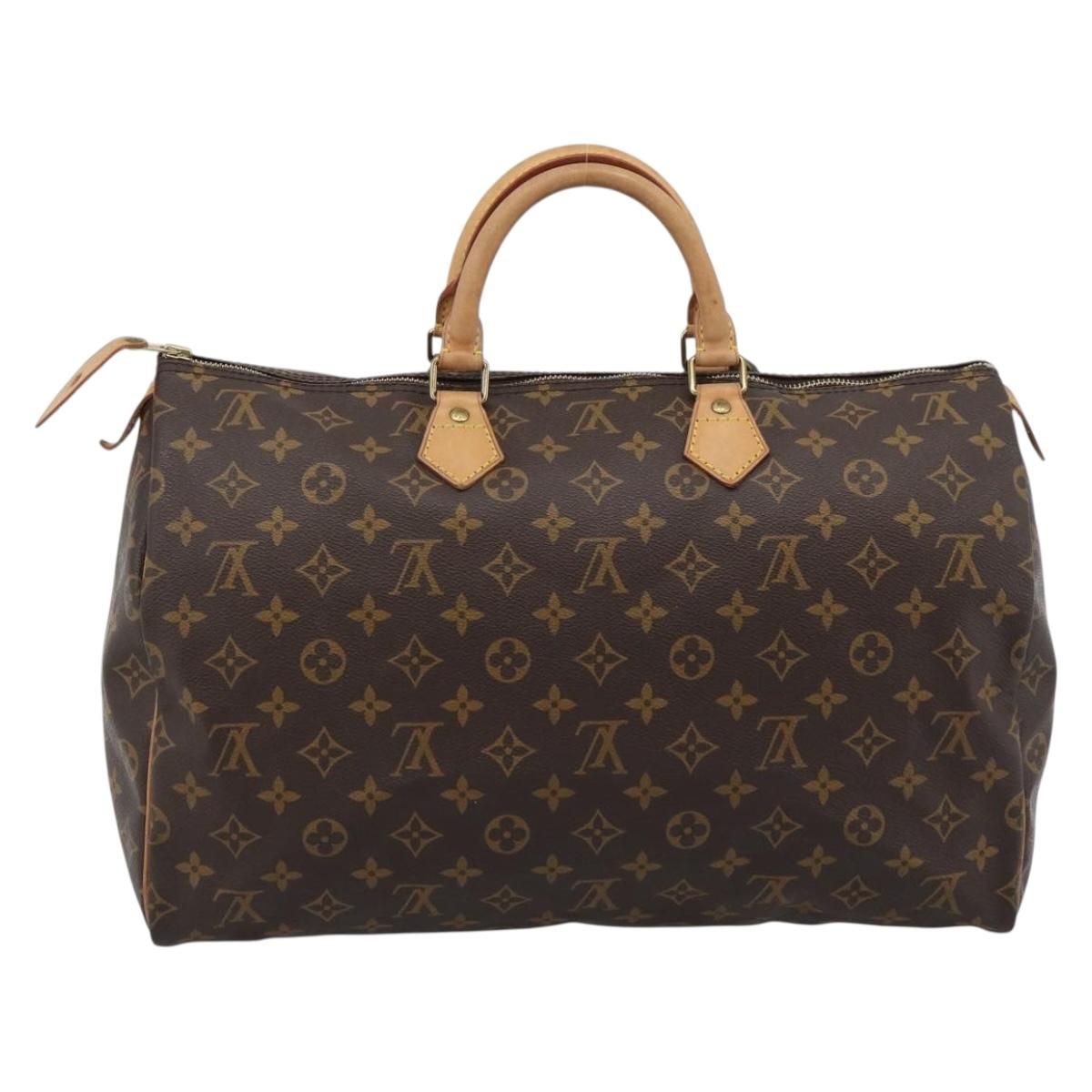 LOUIS VUITTON Monogram Speedy 40 Hand Bag M41522 LV Auth 184995V
