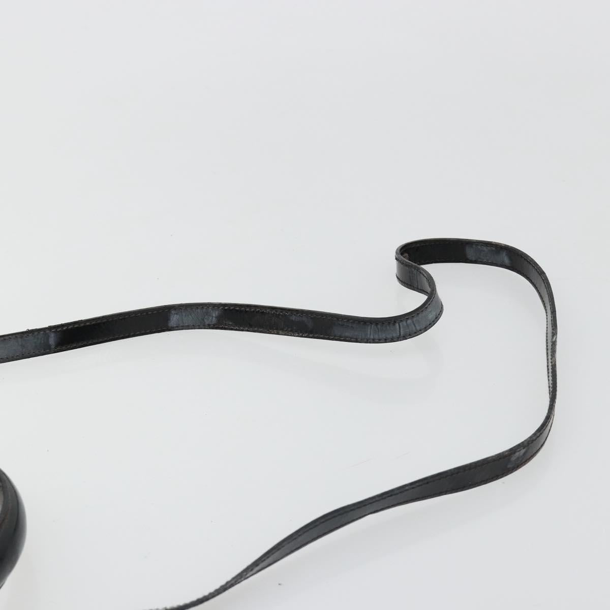 Salvatore Ferragamo Gancini Hand Bag Leather 2way Black Gold Auth 185010
