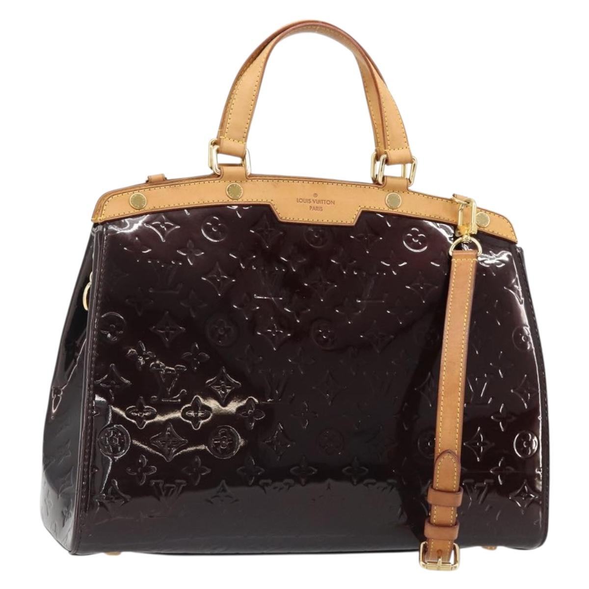 LOUIS VUITTON Monogram Vernis Blair GM Bag 2way Amarante M91616 LV Auth 185036