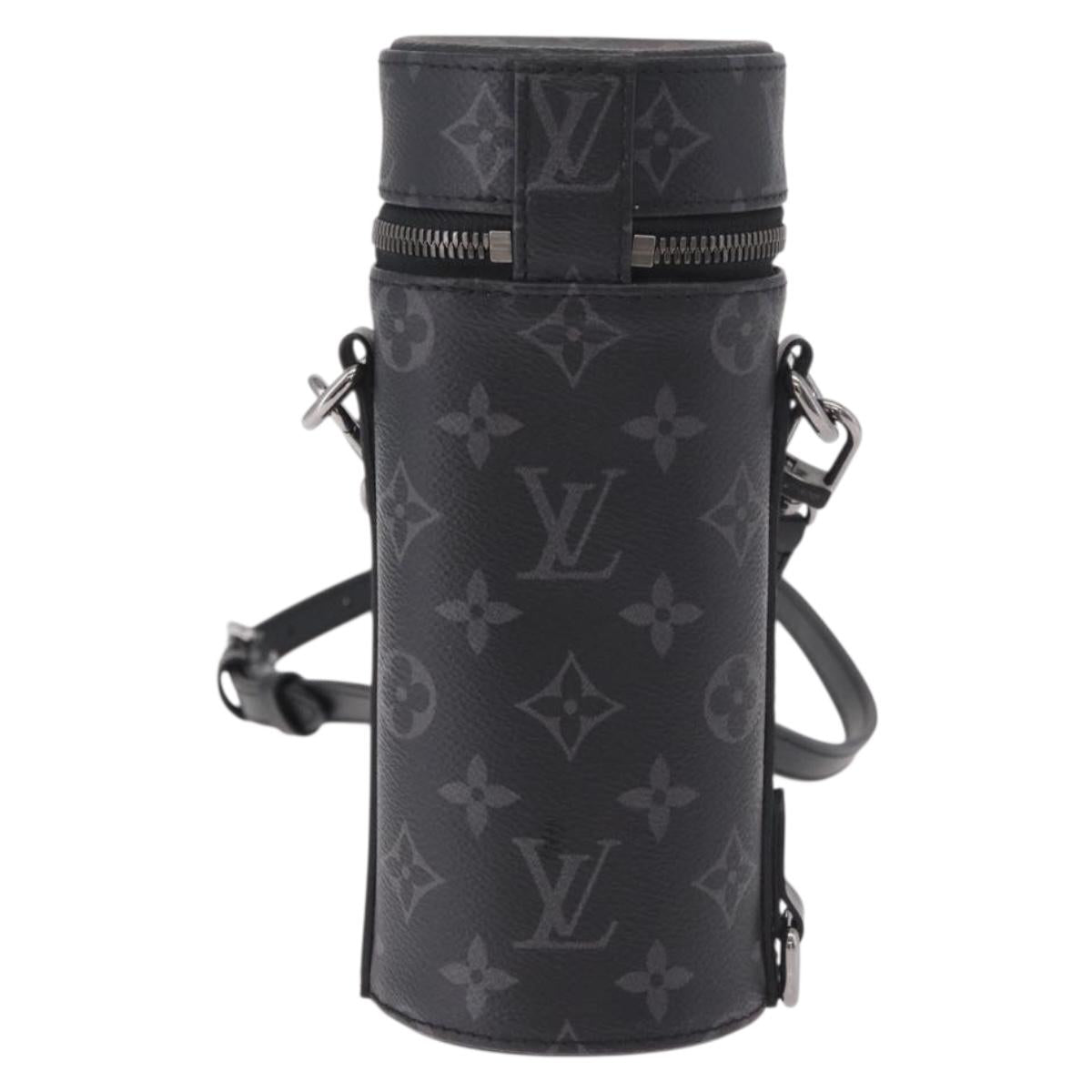 LOUIS VUITTON Monogram Eclipse Bottle Holder Porte Boutille GI0398 Auth 185037V