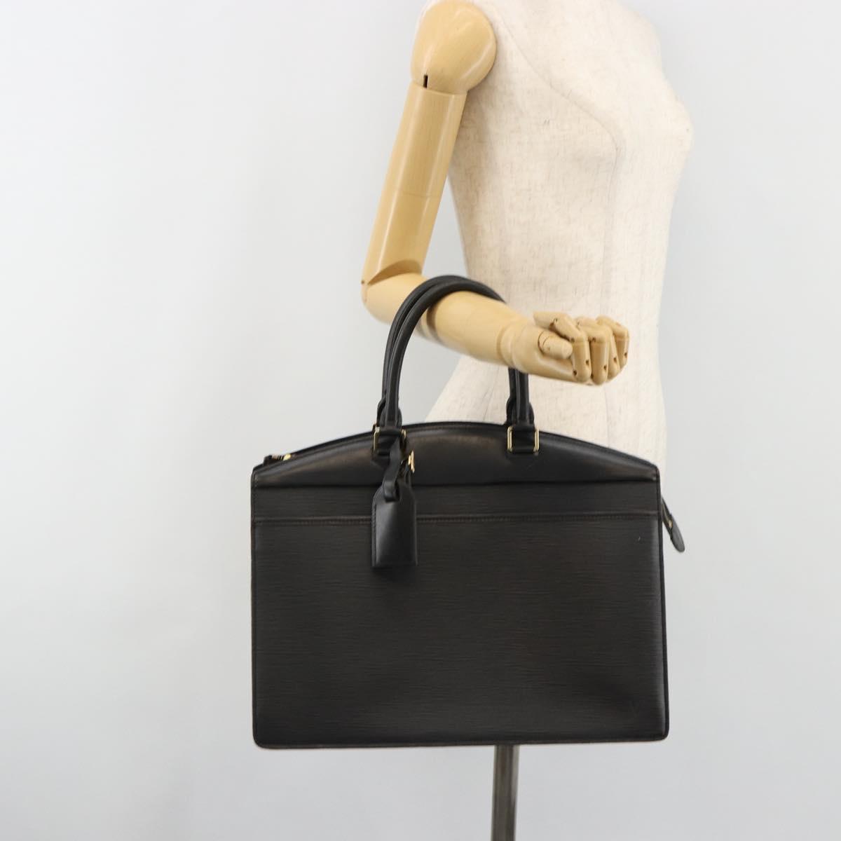 LOUIS VUITTON Epi Riviera Hand Bag Black M48182 LV Auth 185038