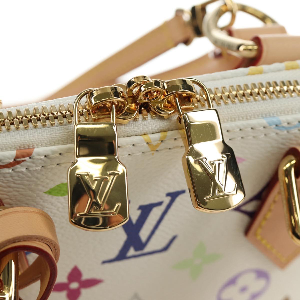LOUIS VUITTON Monogram LV x TM Alma BB Hand Bag 2way White M13078 Auth 185039SM