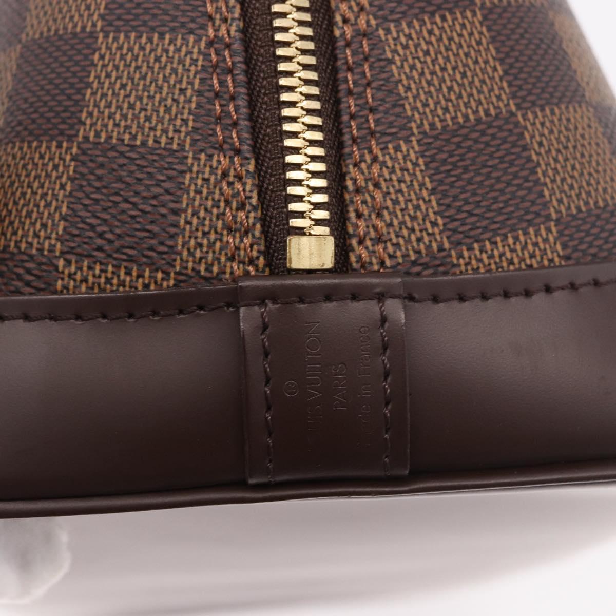 LOUIS VUITTON Damier Ebene Alma Hand Bag N51131 LV Auth 185040SAV