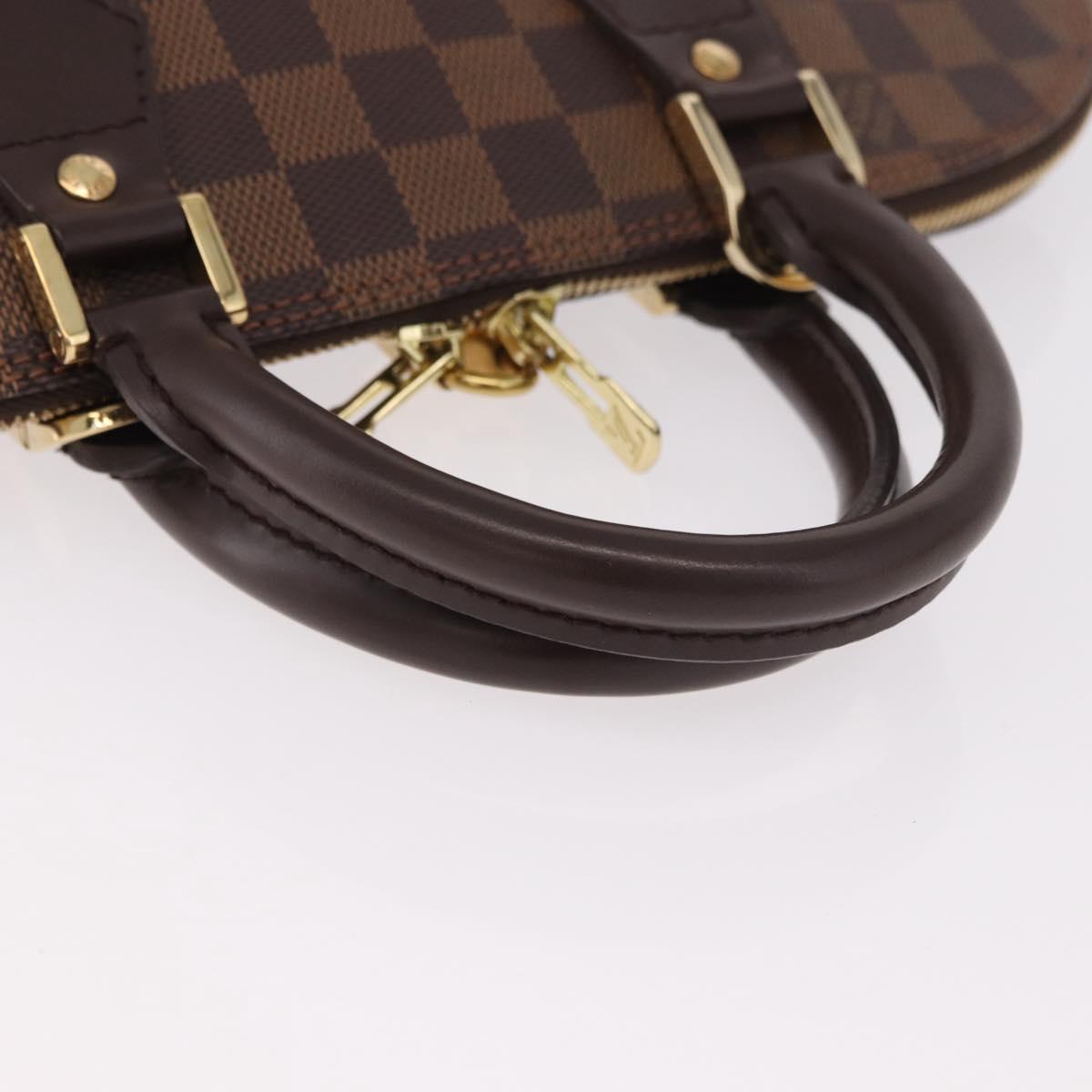 LOUIS VUITTON Damier Ebene Alma Hand Bag N51131 LV Auth 185040SAV