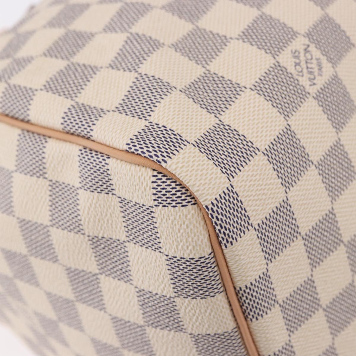 LOUIS VUITTON Damier Azur Speedy 30 Hand Bag N41533 LV Auth 185041SAM