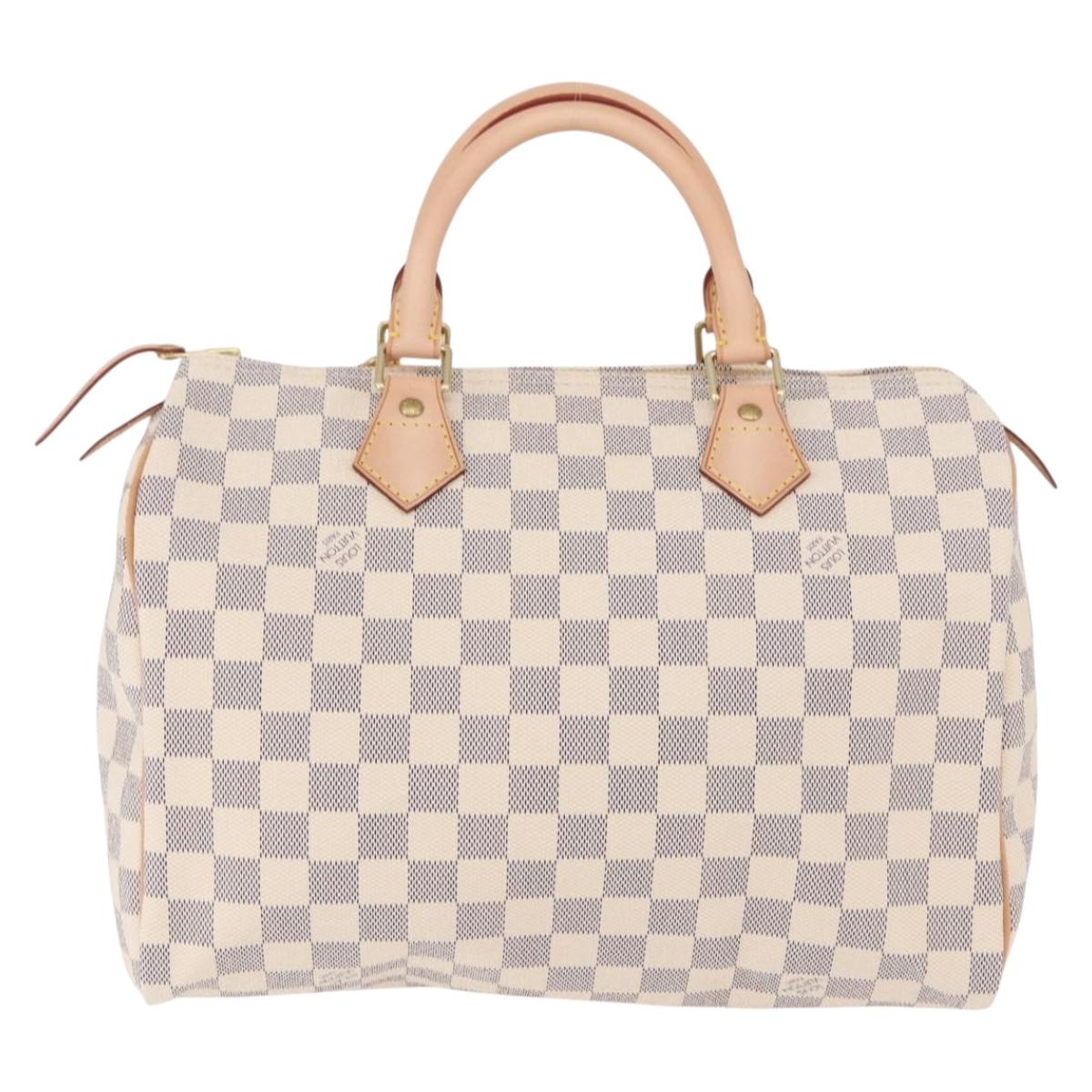 LOUIS VUITTON Damier Azur Speedy 30 Hand Bag N41533 LV Auth 185041SAM