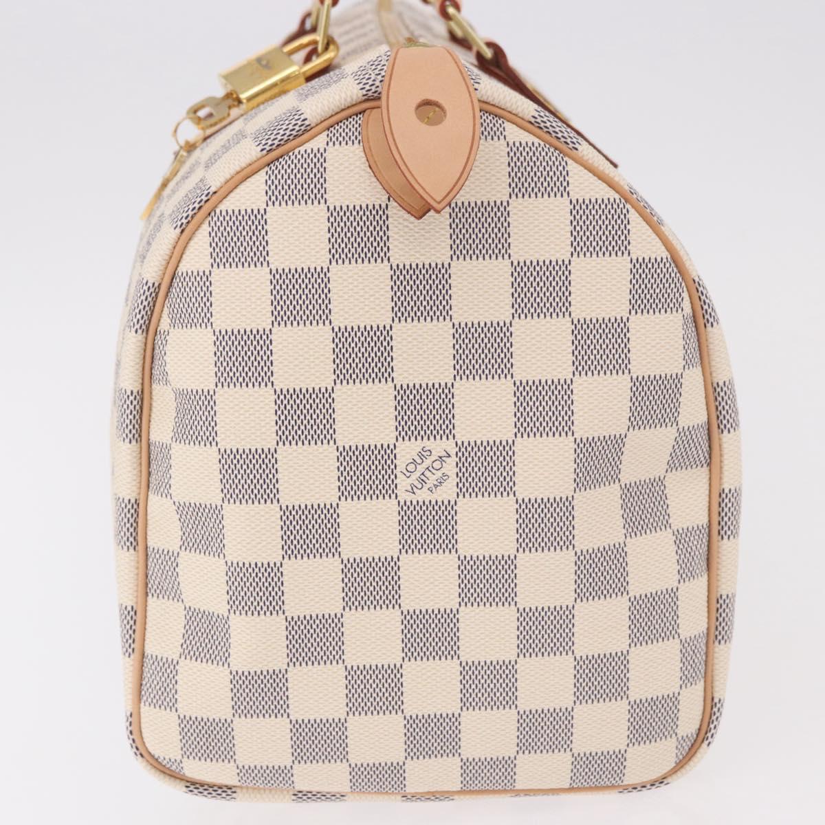 LOUIS VUITTON Damier Azur Speedy 30 Hand Bag N41533 LV Auth 185041SAM