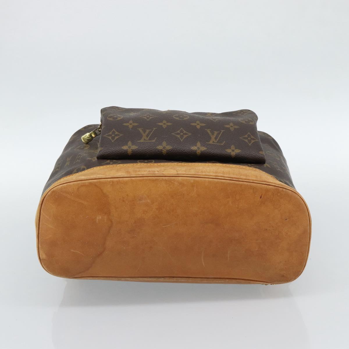 LOUIS VUITTON Monogram Montsouris GM Backpack M51135 LV Auth 185042