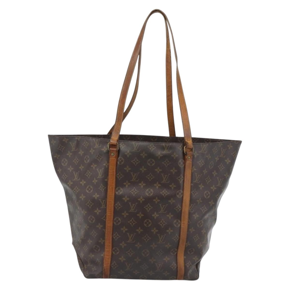 LOUIS VUITTON Monogram Sac Shopping GM Tote Bag M51110 LV Auth 185043