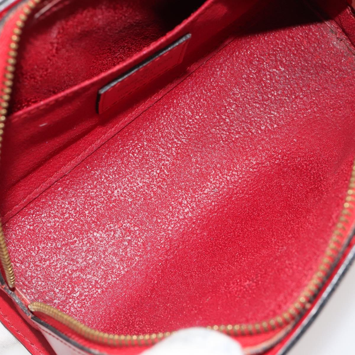 LOUIS VUITTON Epi Dauphine PM Pouch Castilian Red M48447 LV Auth 185045