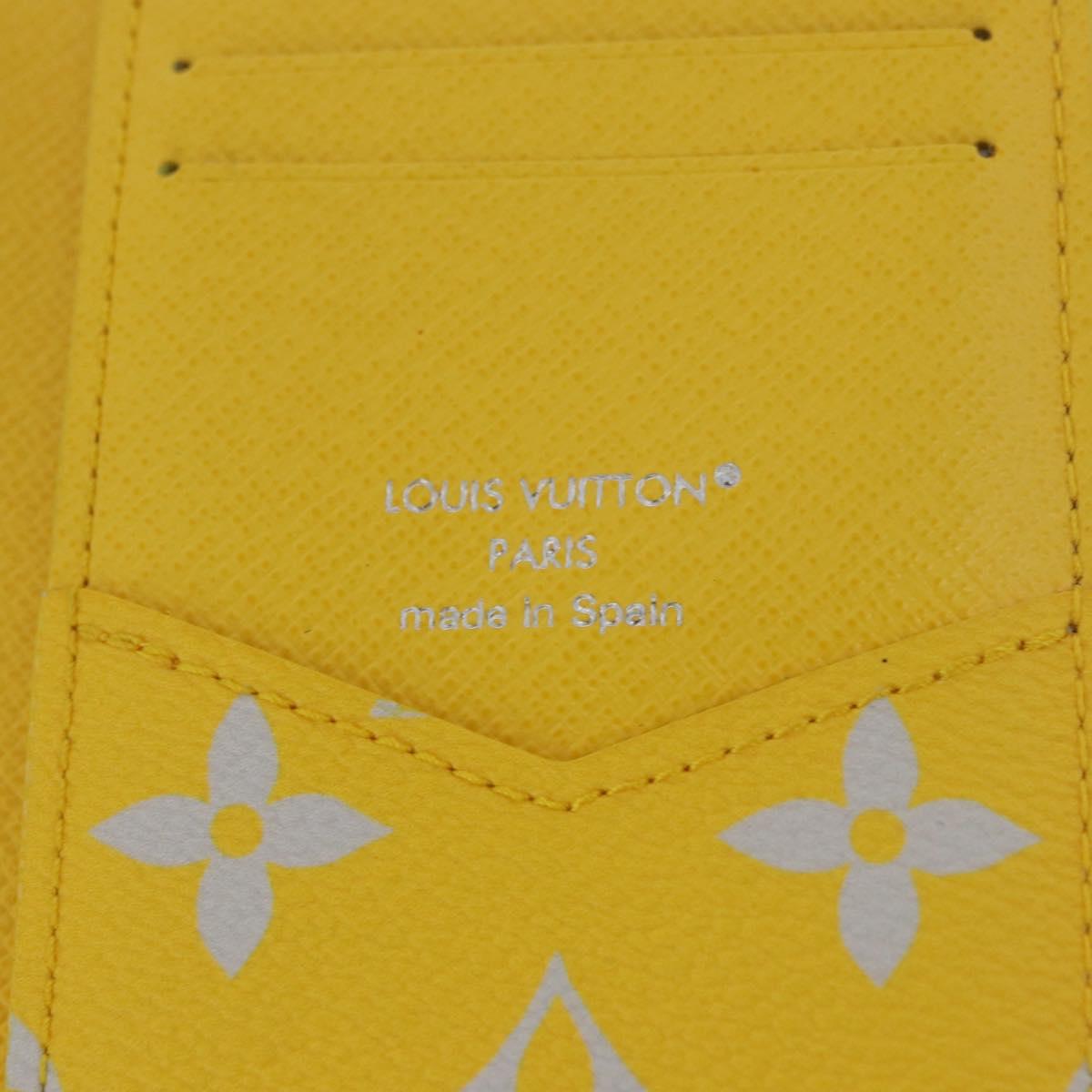 LOUIS VUITTON Reverse Organizer Dupoch Card Case Yellow M14769 LV Auth 185049SAM
