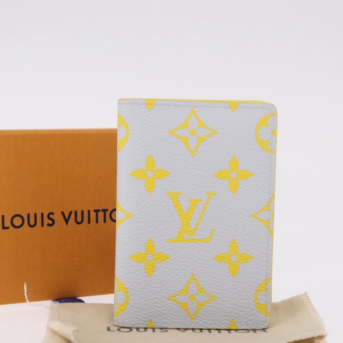 LOUIS VUITTON Reverse Organizer Dupoch Card Case Yellow M14769 LV Auth 185049SAM