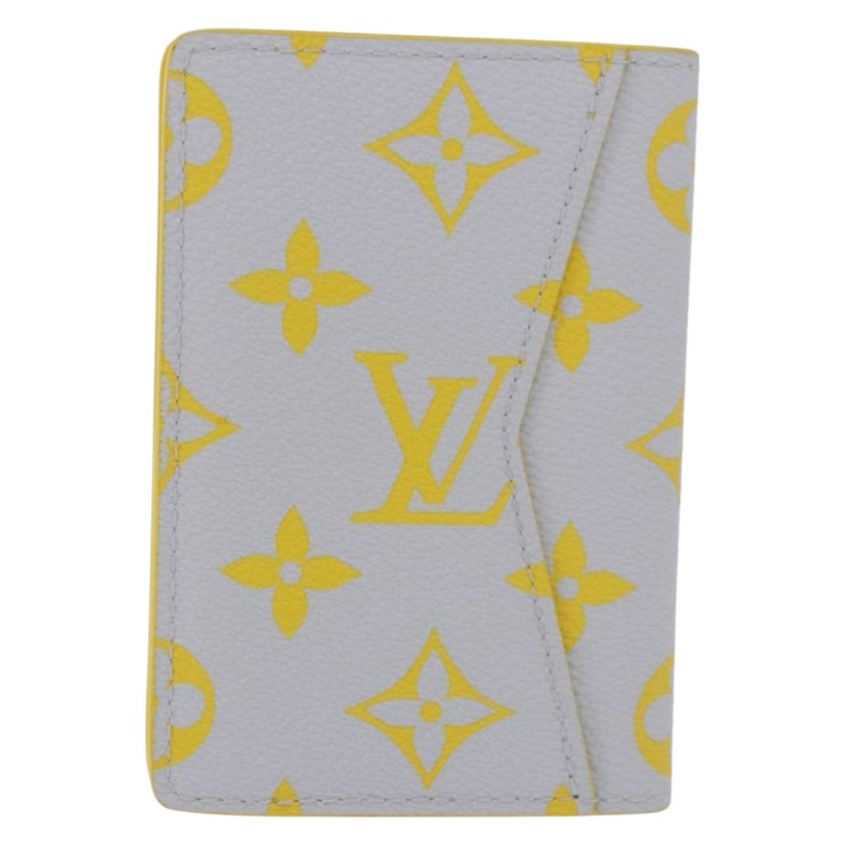 LOUIS VUITTON Reverse Organizer Dupoch Card Case Yellow M14769 LV Auth 185049SAM